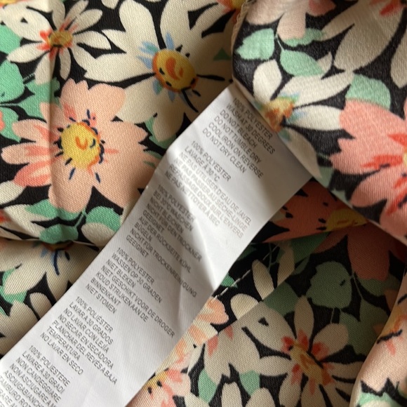 Floral Puff Sleeve Slit Front Midi Dress - Picture 8 of 10